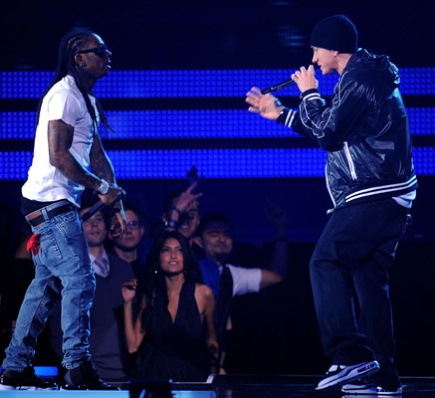 Lil' Wayne and Eminem performed "Forever" with Drake